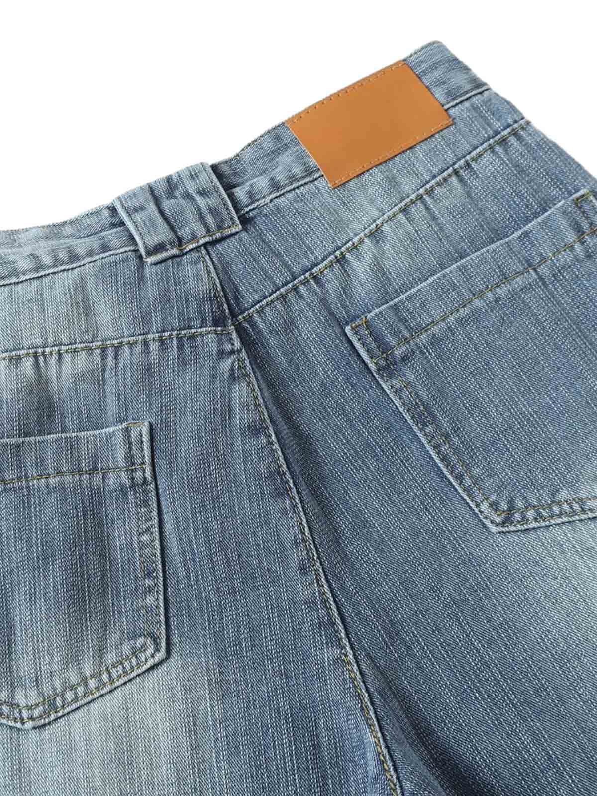 Retro Cleanfit Washed Baggy Jeans - Goatlv
