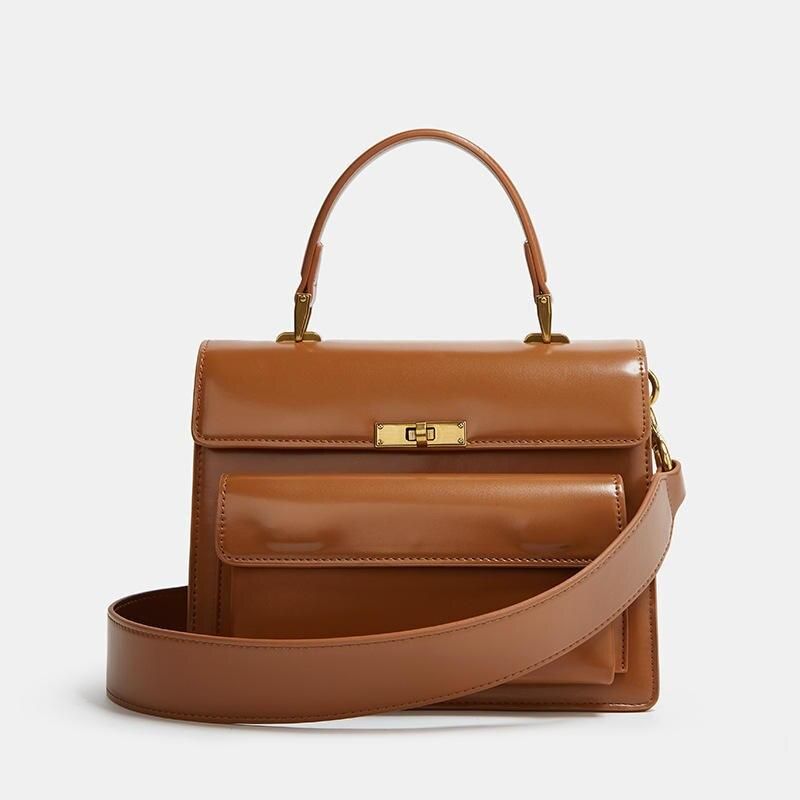 Elegant PU Leather Tote Bag Trendha