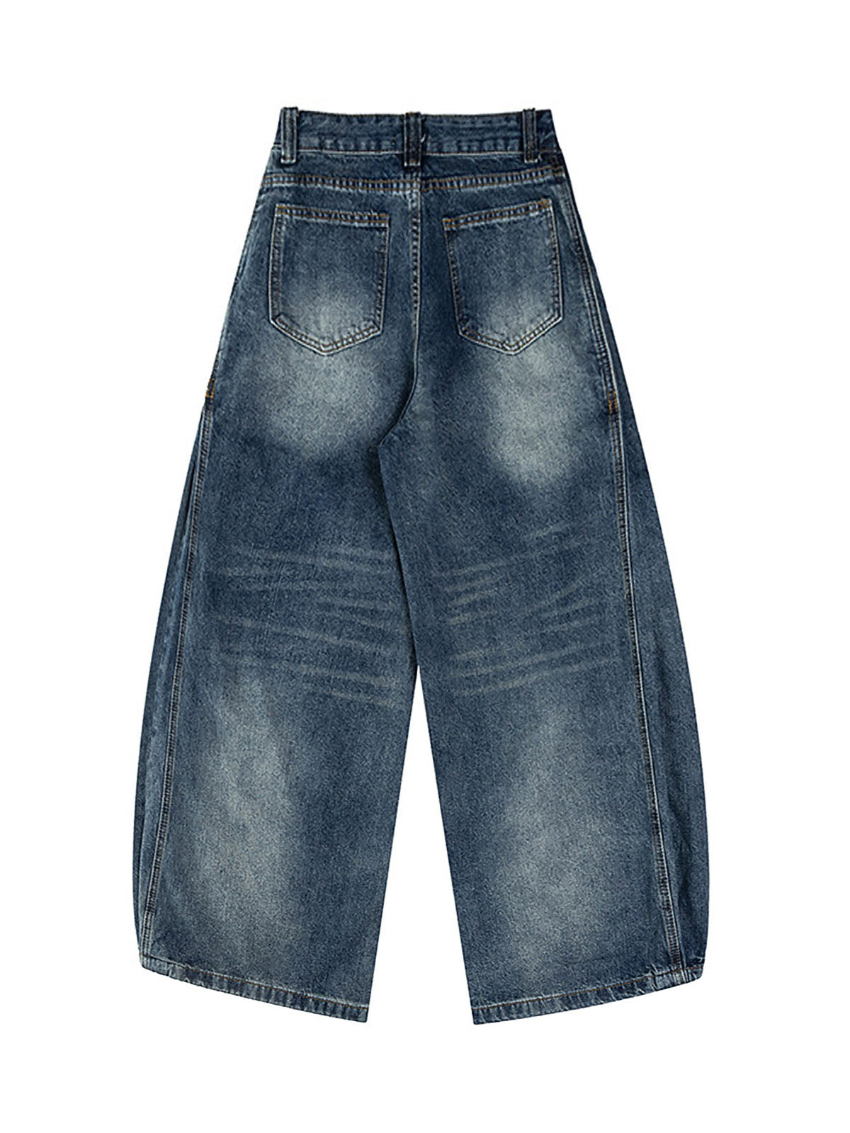 Cleanfit Washed Barrel Jeans - Goatlv