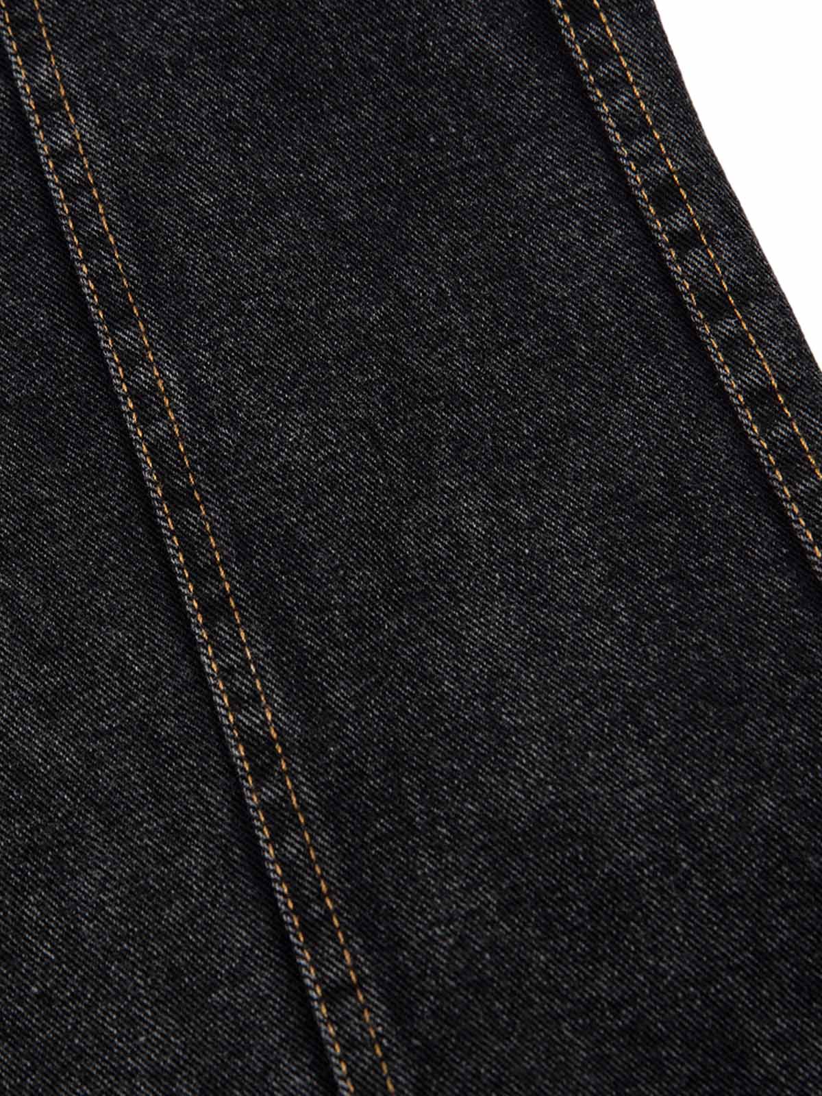Washed Distressed Deconstructed Split Jeans - Goatlv