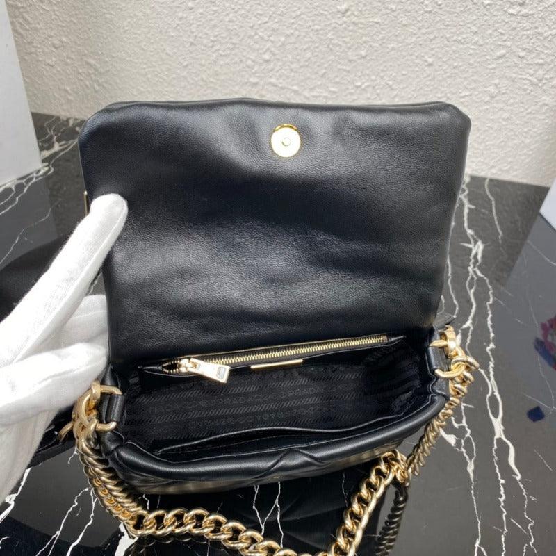 1984 - Nappa Quilted Shoulder Bag Black - GoatLV