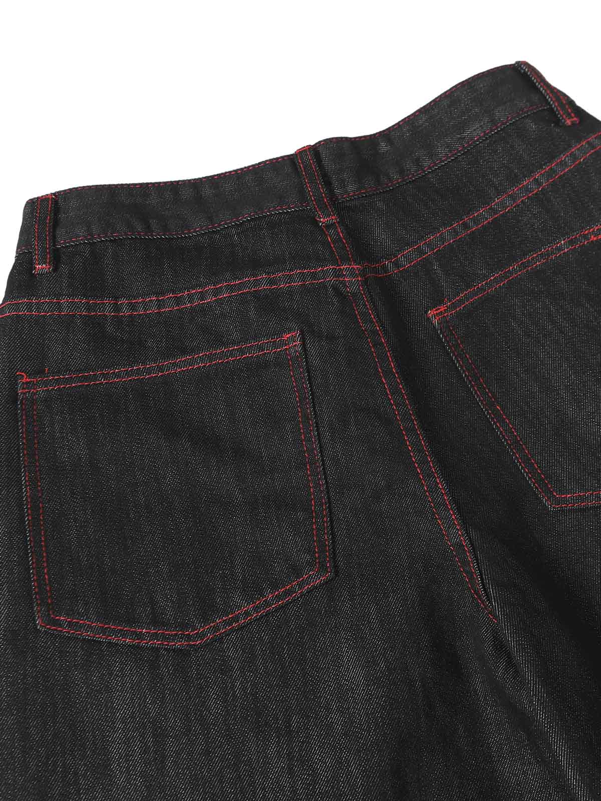 Retro Patchwork Baggy Jeans - Goatlv