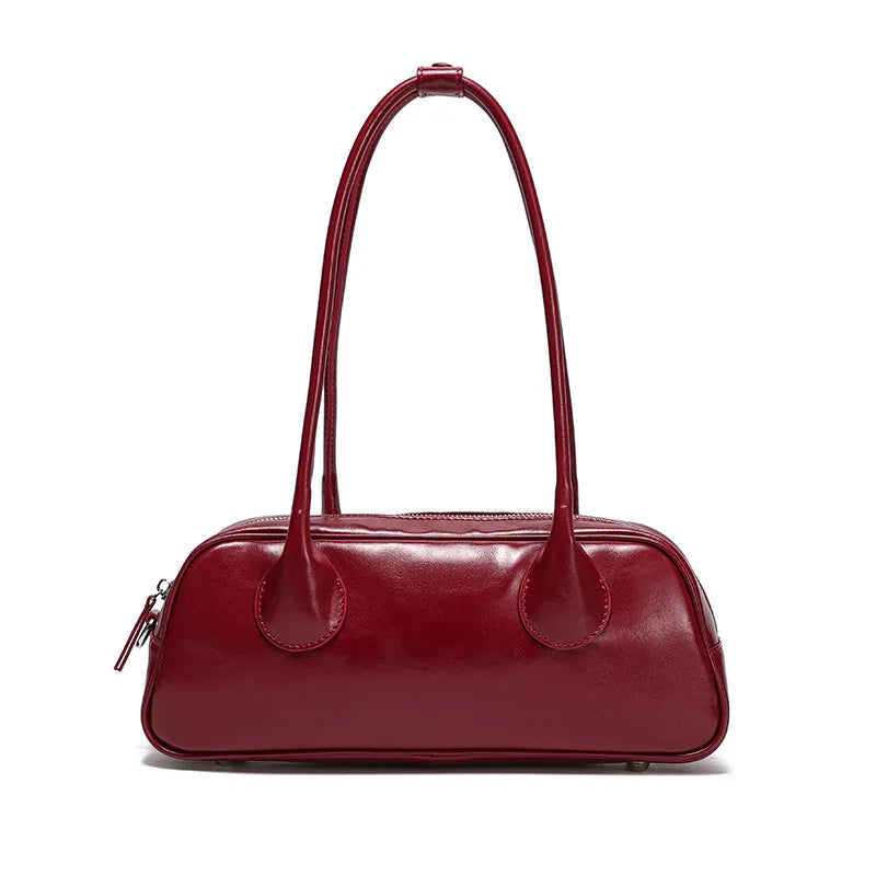 Vintage Genuine Leather Shoulder Bag for Women - High Quality Korean Style Trendha