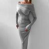 Elegant Warm Tight Collar Base Dress Nyzzle