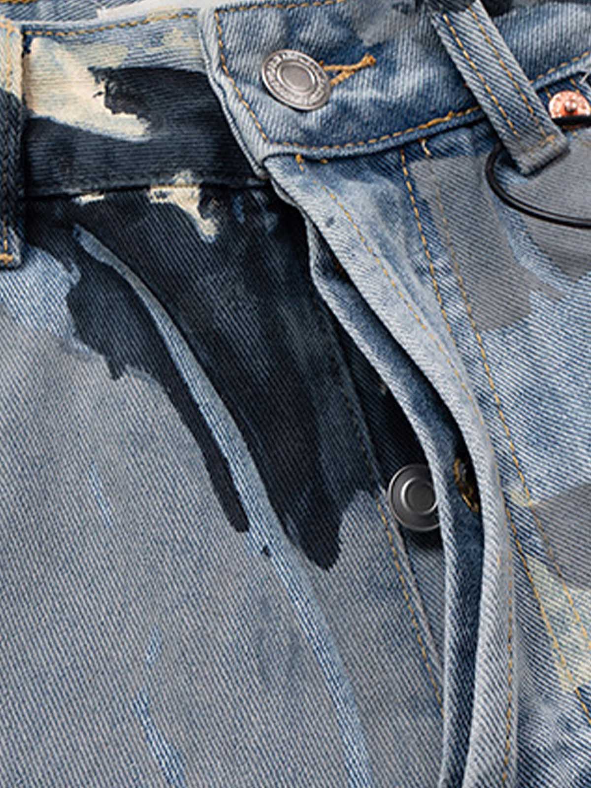 Street Retro Camouflage Baggy Jeans - 2395 - Goatlv