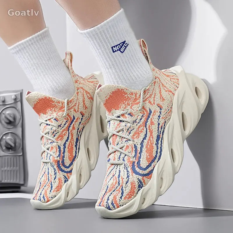 Arctic Flame T4 Sneakers - Goatlv