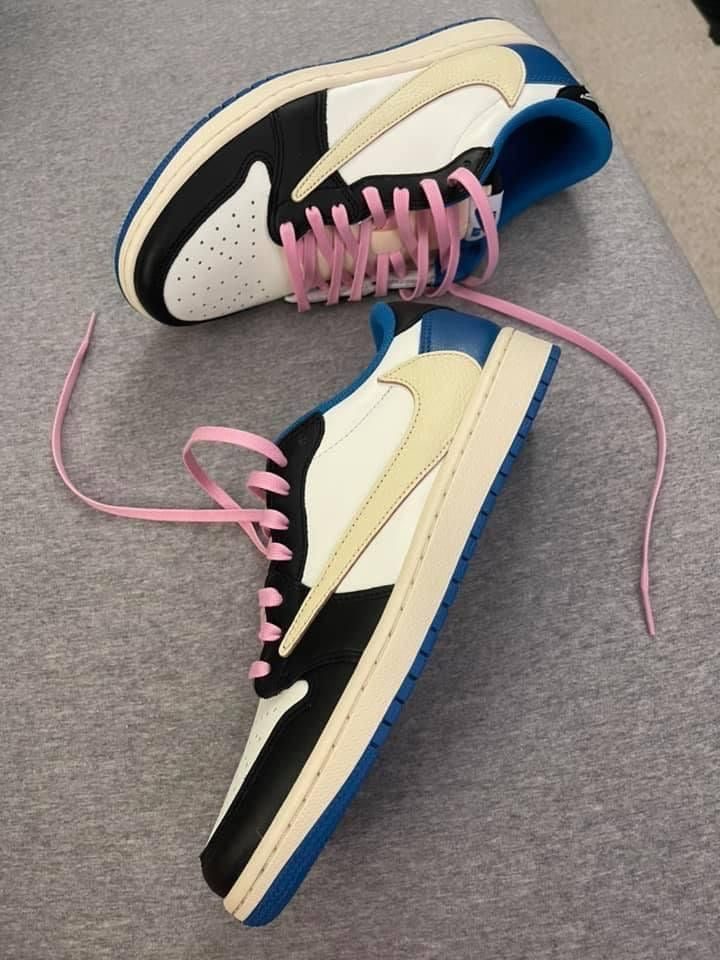 Custom Fragment x Travis Scott x Air Jordan 1 Low DM7866 140 luxurysteps