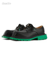Black Square Toe Leather Shoes - 2119 - Goatlv