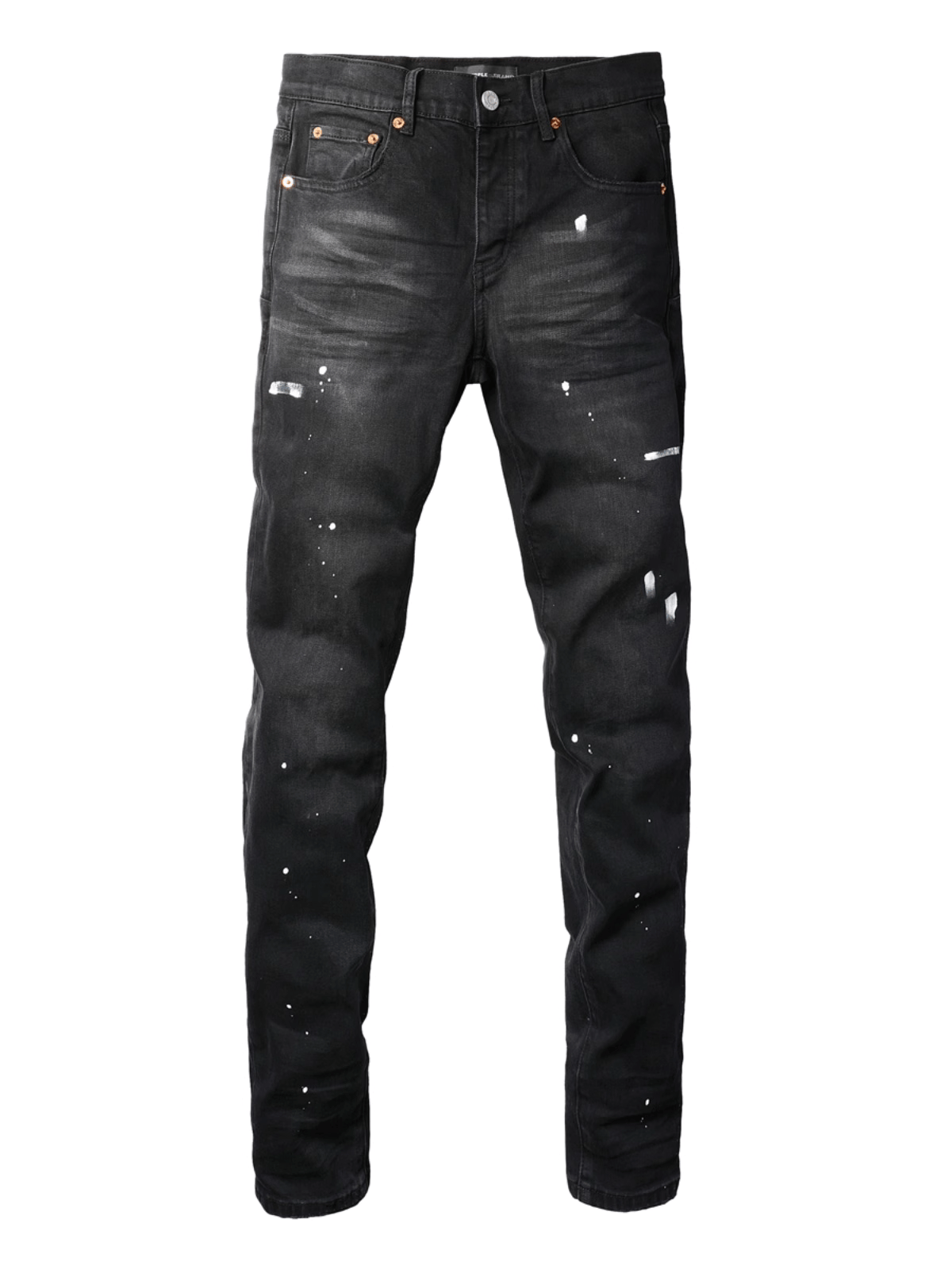 Black Splash Paint Jeans