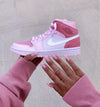Custom Air Jordan 1 Mid Digital Pink High Q - sneakerhypesusa