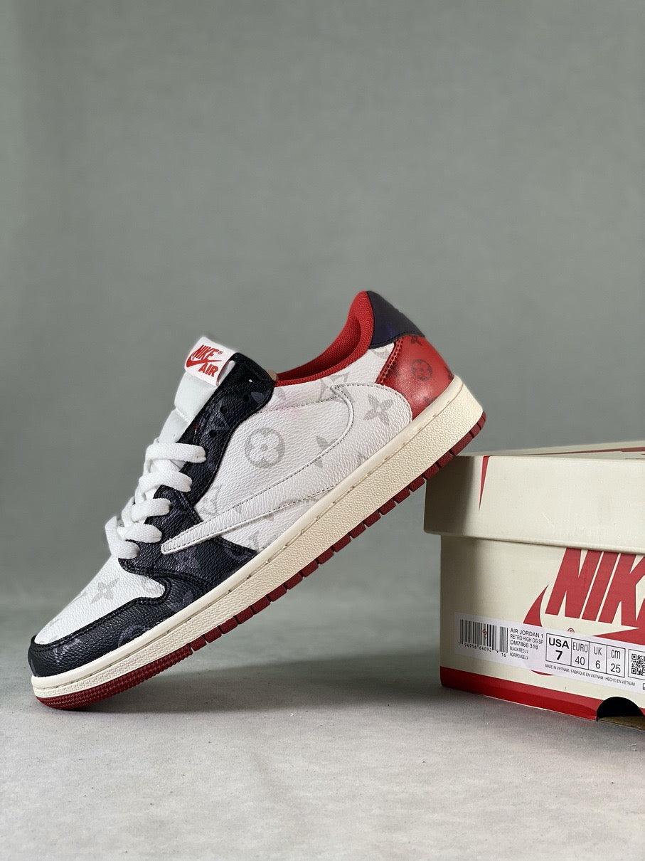 Custom Fragment x TS x Air Jordan 1 Low DM7866-318 - sneakerhypesusa