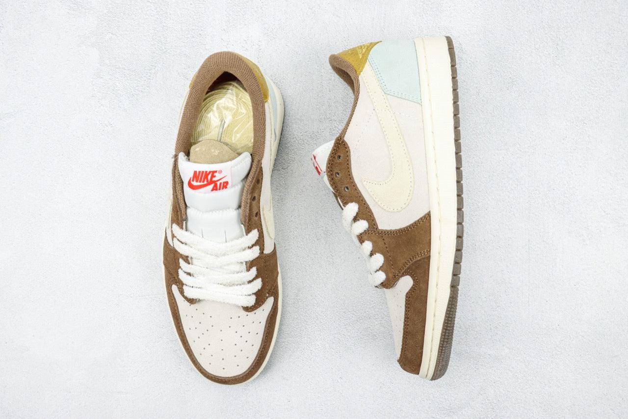Custom Fragment x Travis Scott x Air Jordan 1 Low DV1312-200 - sneakerhypesusa