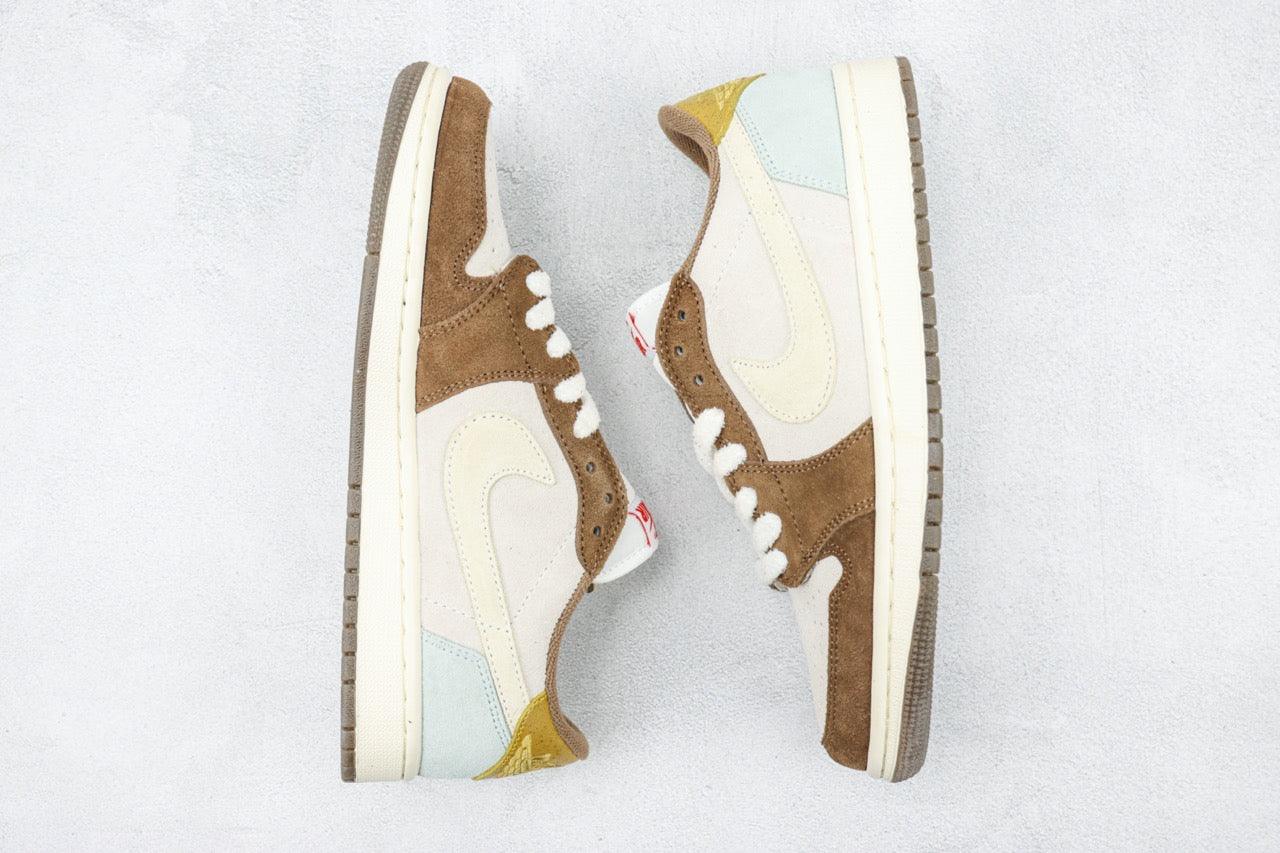 Custom Fragment x Travis Scott x Air Jordan 1 Low DV1312-200 - sneakerhypesusa