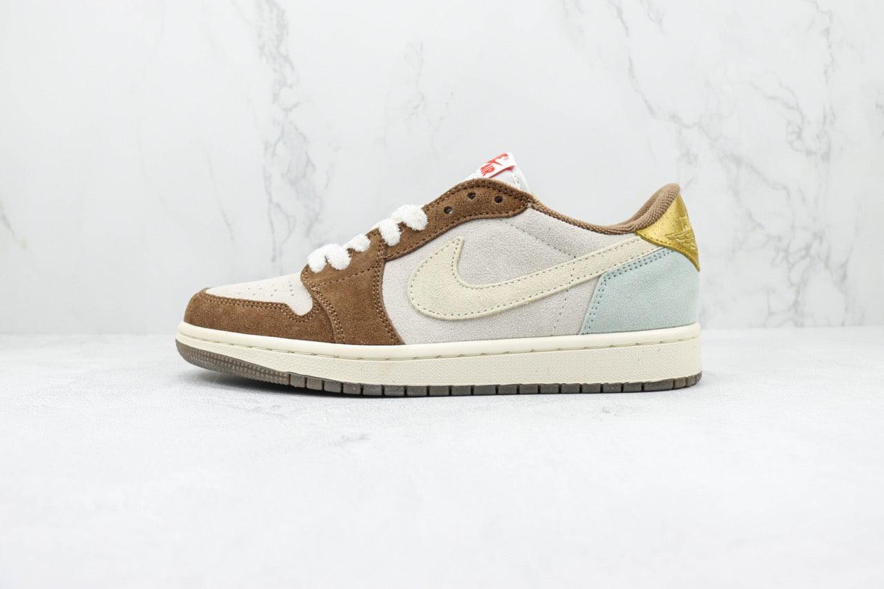 Custom Fragment x Travis Scott x Air Jordan 1 Low DV1312-200 - sneakerhypesusa