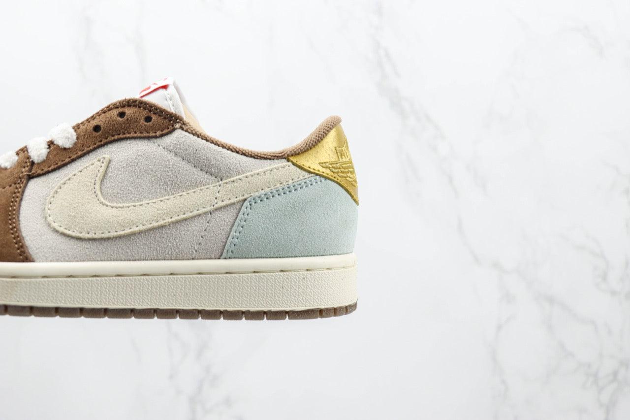Custom Fragment x Travis Scott x Air Jordan 1 Low DV1312-200 - sneakerhypesusa
