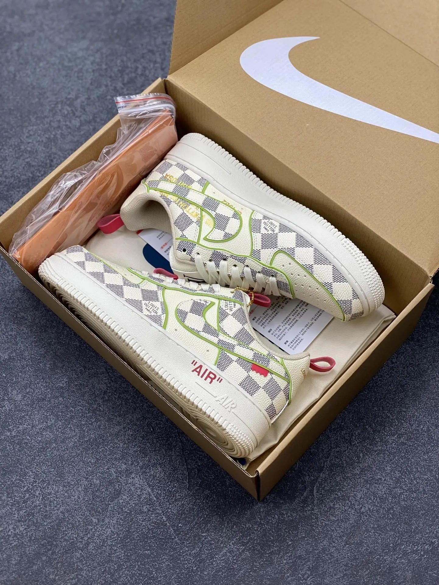Custom LV x Off-wht x NK Air Force 1 LV 1A9V8H - sneakerhypesusa