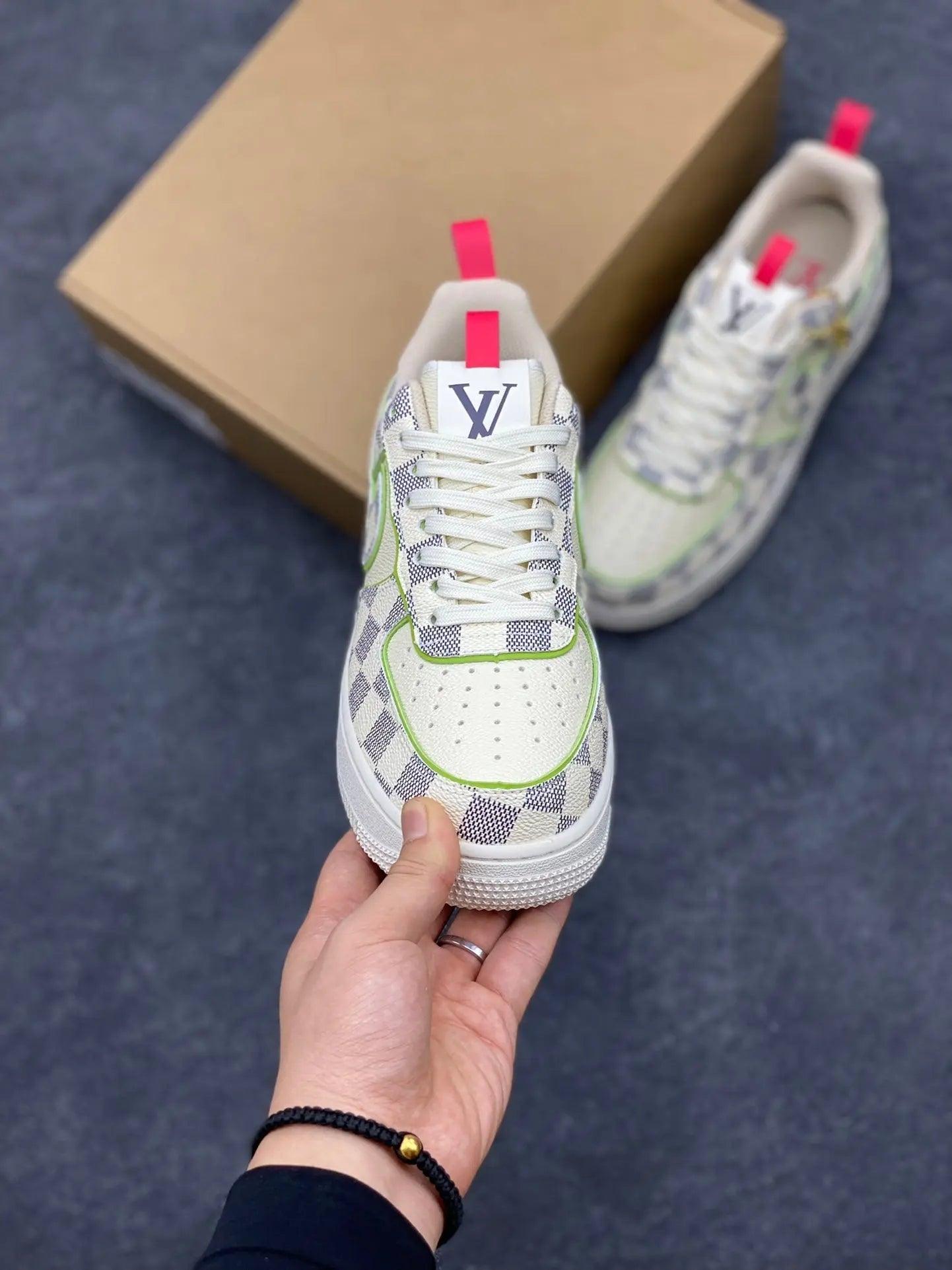 Custom LV x Off-wht x NK Air Force 1 LV 1A9V8H - sneakerhypesusa