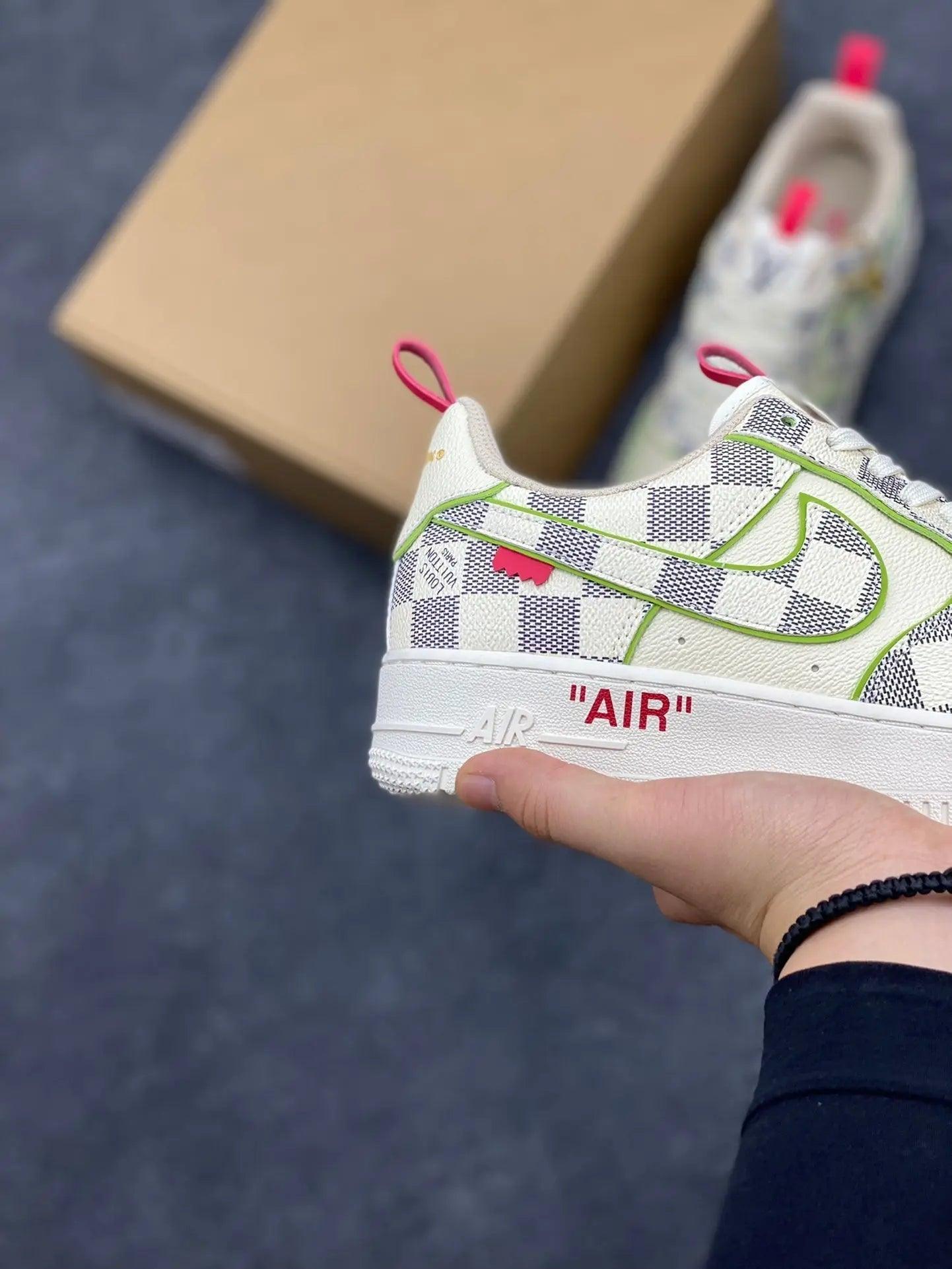 Custom LV x Off-wht x NK Air Force 1 LV 1A9V8H - sneakerhypesusa