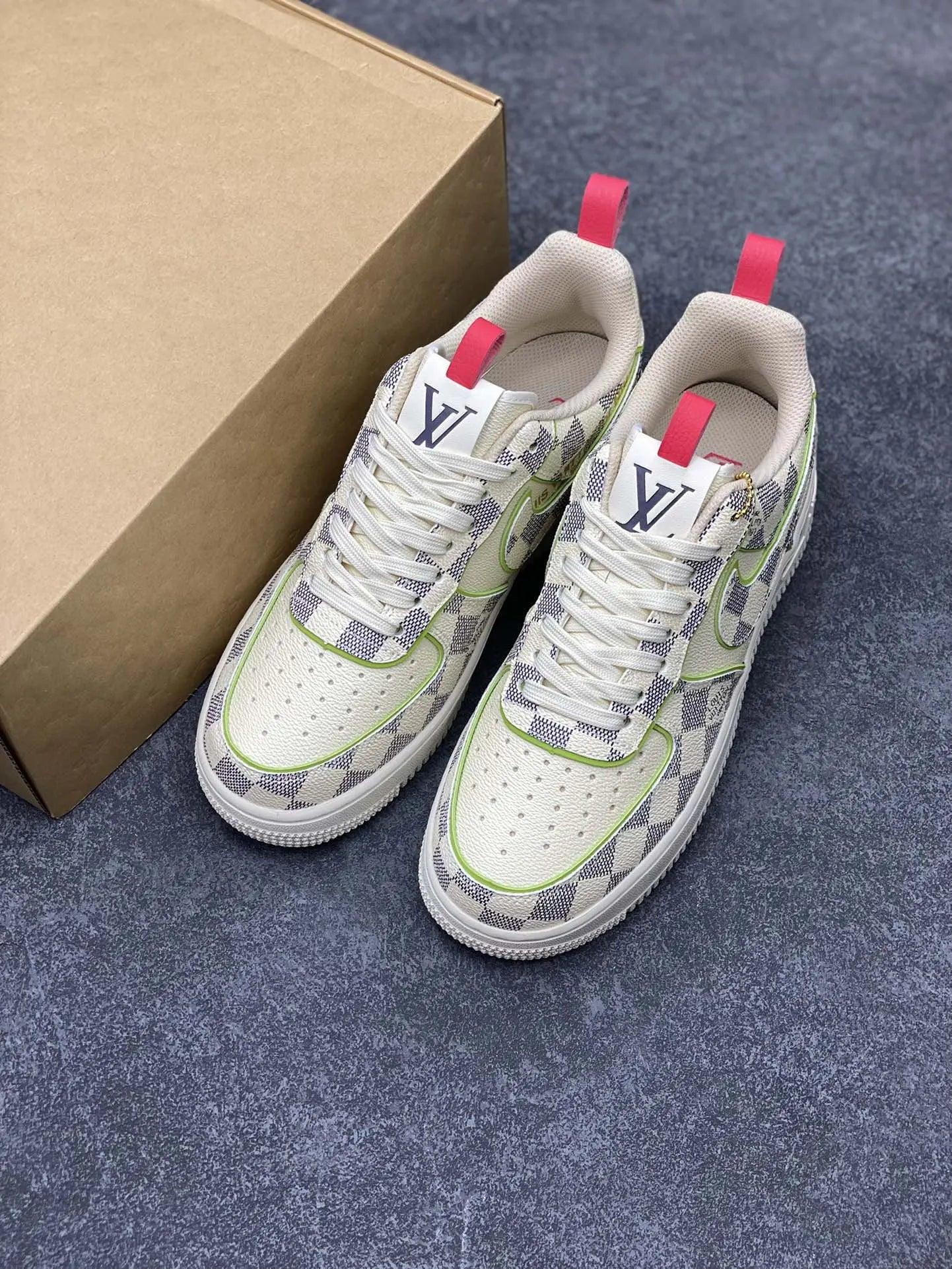 Custom LV x Off-wht x NK Air Force 1 LV 1A9V8H - sneakerhypesusa