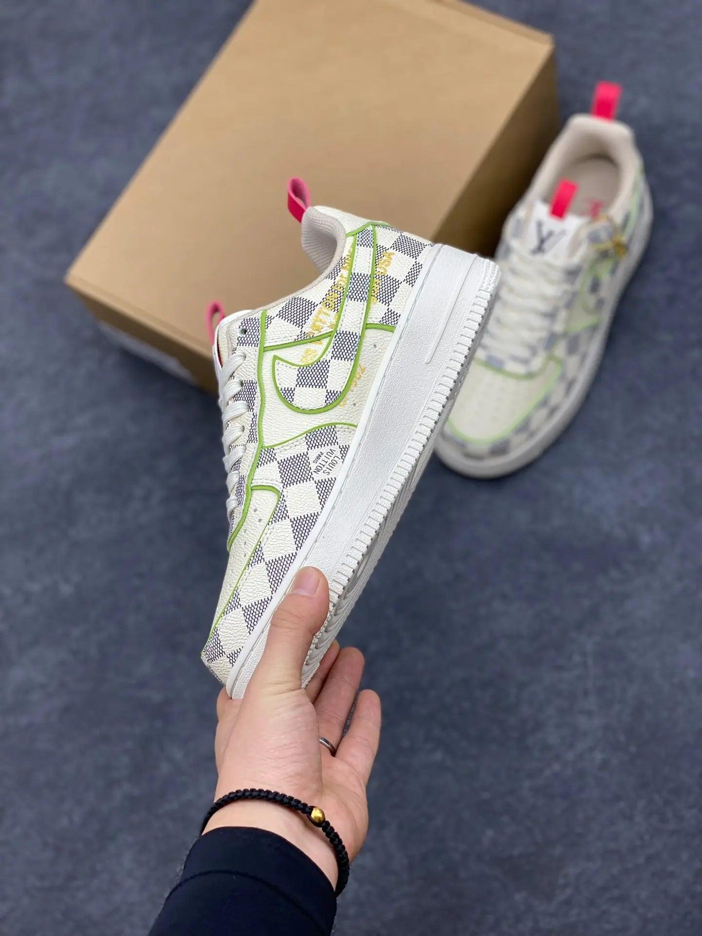 Custom LV x Off-wht x NK Air Force 1 LV 1A9V8H - sneakerhypesusa