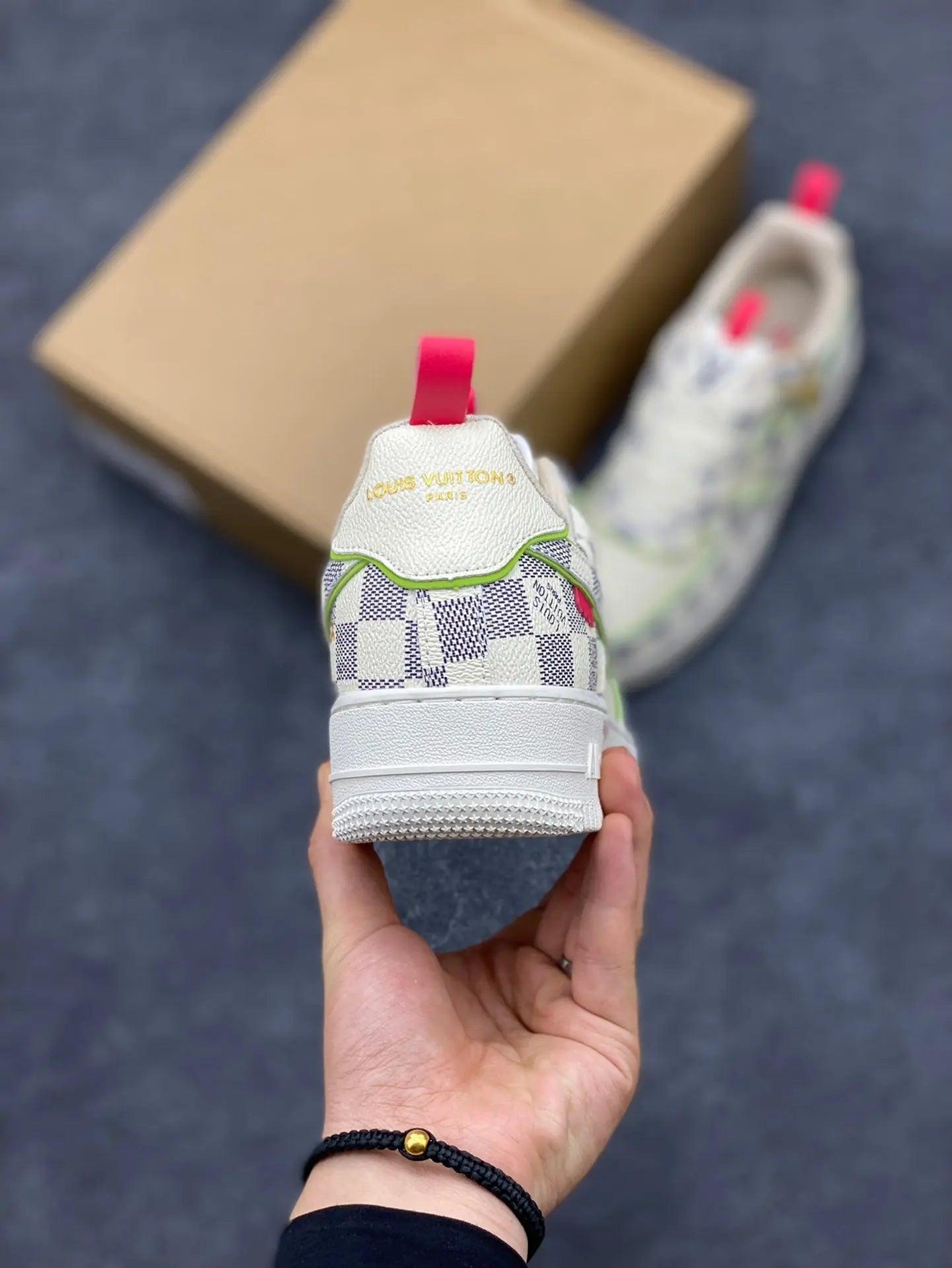 Custom LV x Off-wht x NK Air Force 1 LV 1A9V8H - sneakerhypesusa
