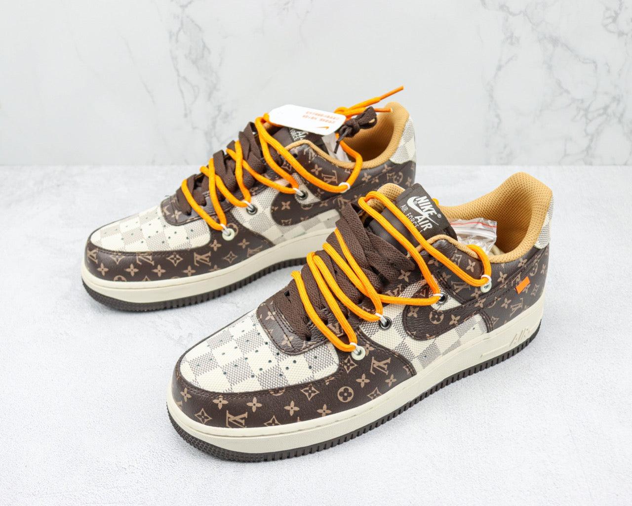 Custom Lv x Air Force 1 Low 07 CV1724-113 - sneakerhypesusa