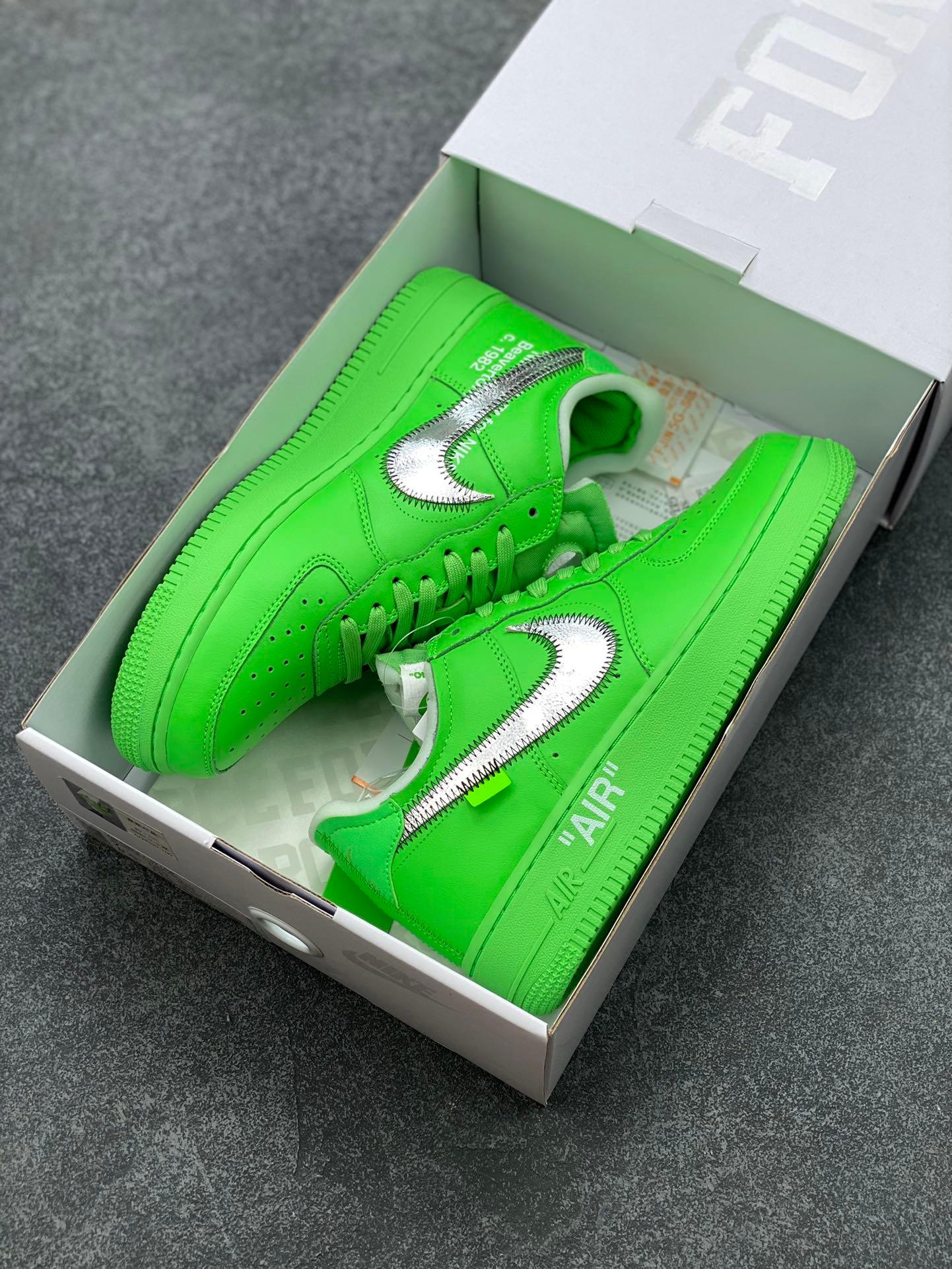 Custom Off Wht x Air Force 1 Low "Green" DX1419-300 - sneakerhypesusa