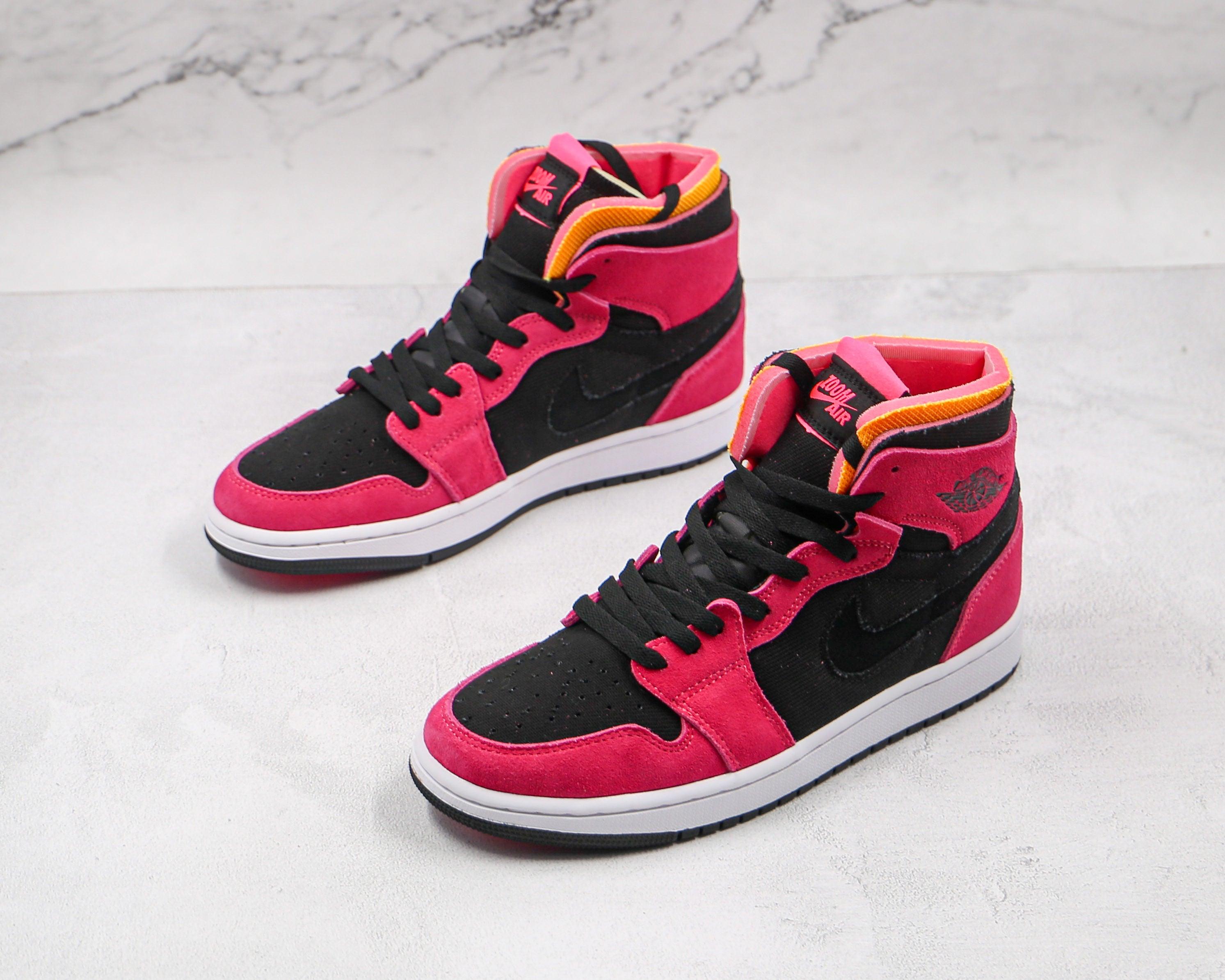 Custom RED Jordan 1 High Q Zoom Air ( Customs And Box ), Jordan 1 Sneakers Active - sneakerhypesusa