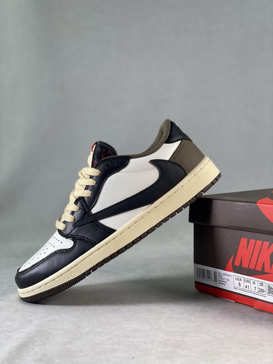 Custom Travis Scott × Air Jordan 1 Low OG “Reverse M CQ4277 105 - sneakerhypesusa