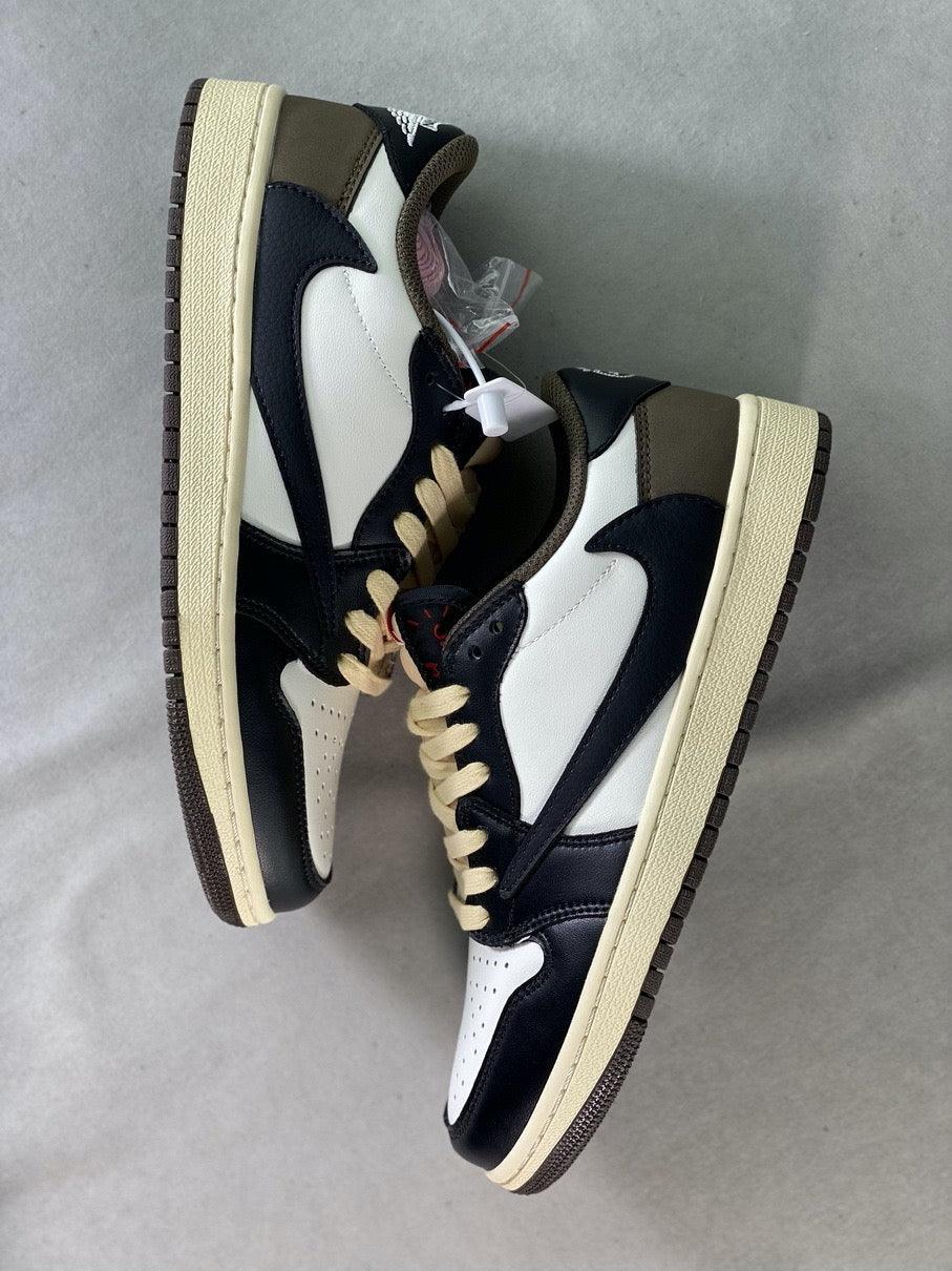 Custom Travis Scott × Air Jordan 1 Low OG “Reverse M CQ4277 105 - sneakerhypesusa