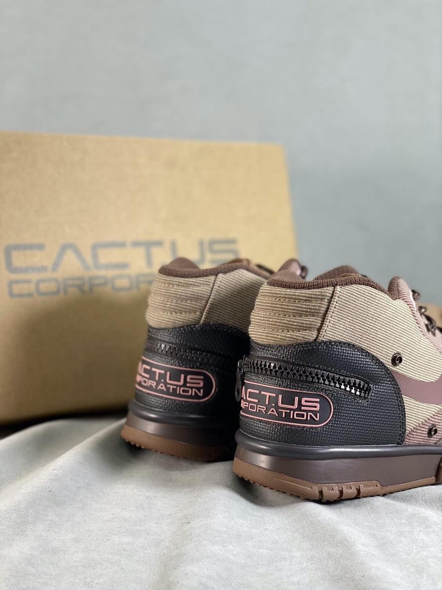 Custom Travis Scott x Air Trainer 1 Wheat DR7515-200 - sneakerhypesusa
