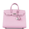 Birkin Sellier 25 Mauve Sylvestre Epsom Palladium Hardware Kilta bags
