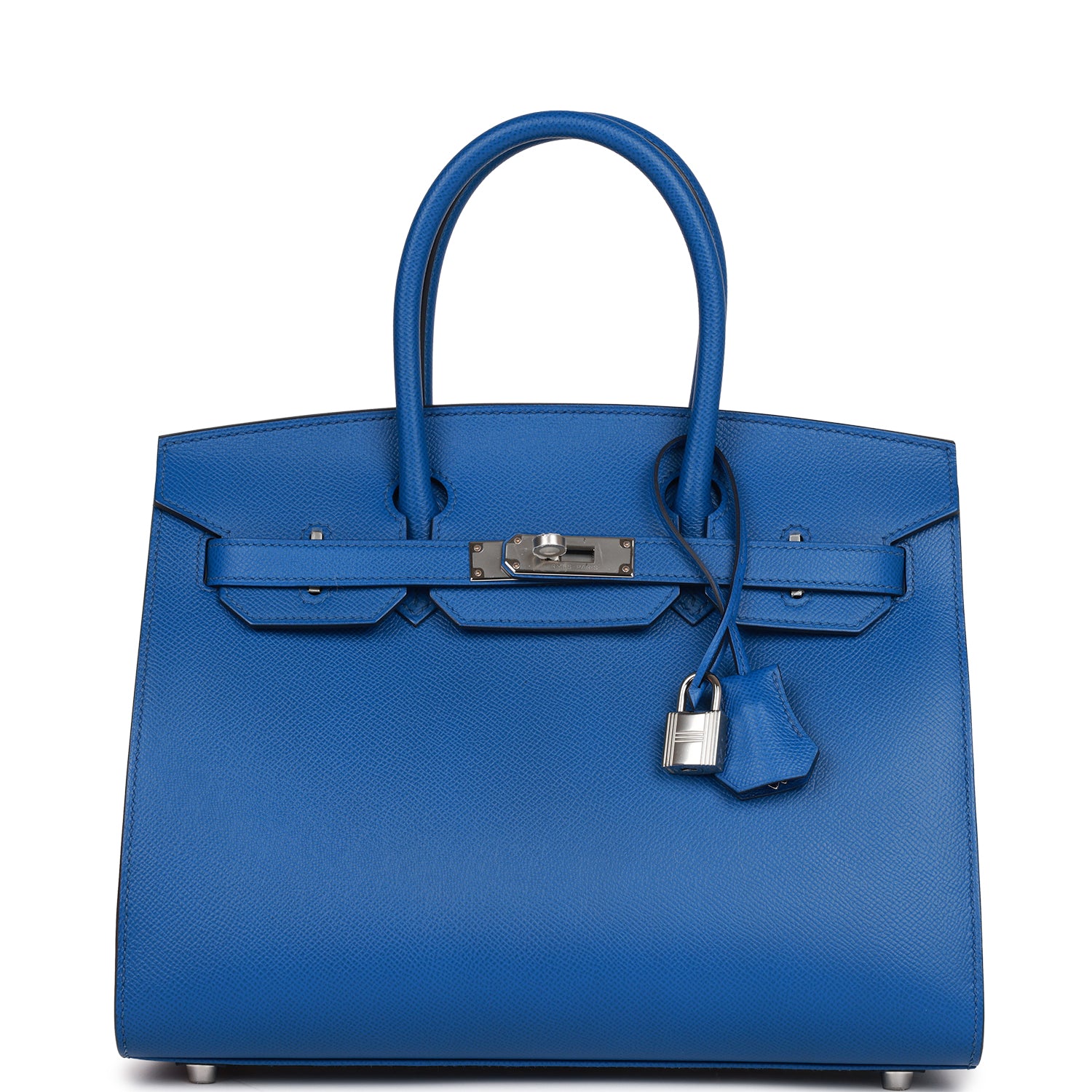 Birkin Sellier 30 Bleu France Epsom Palladium Hardware Kilta bags
