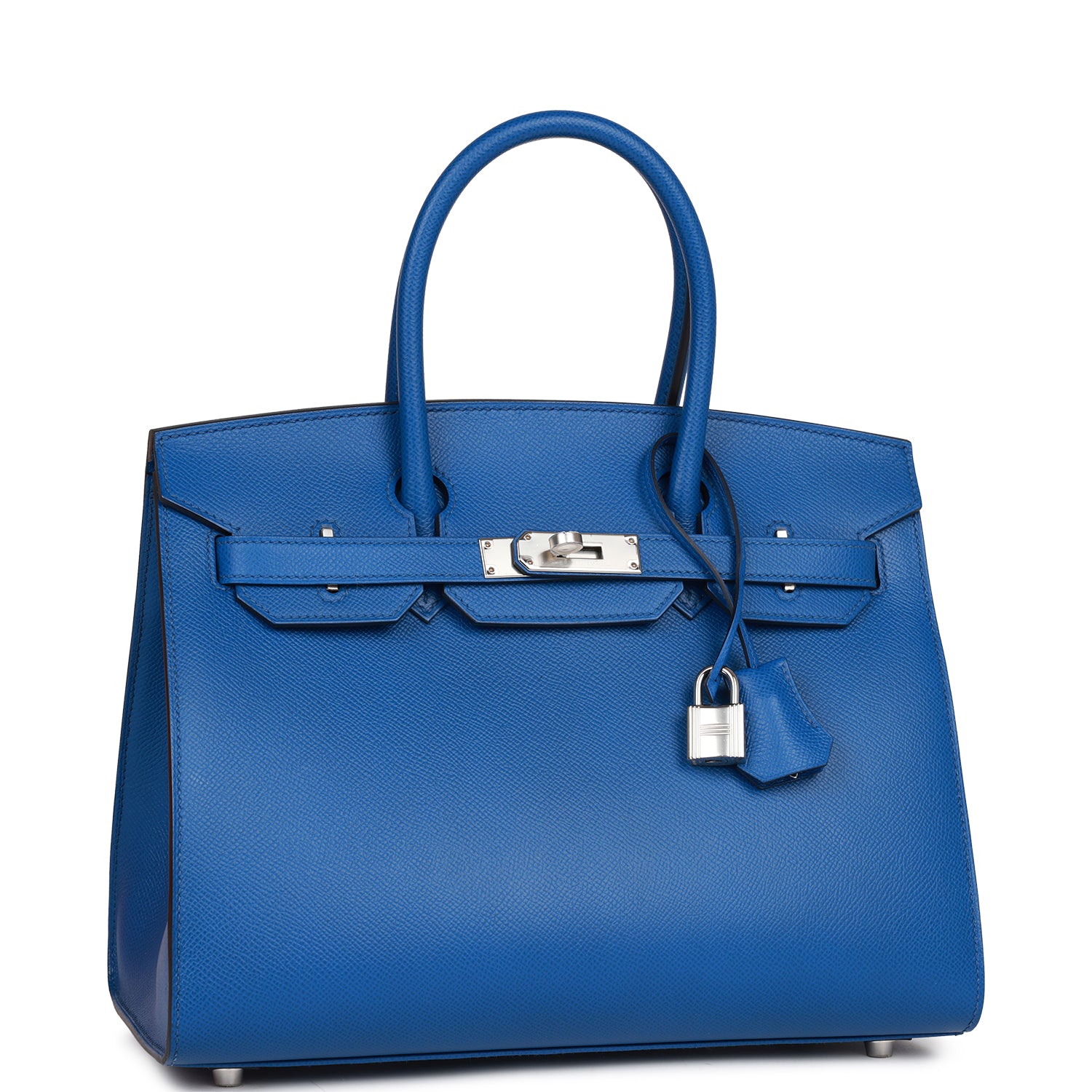 Birkin Sellier 30 Bleu France Epsom Palladium Hardware Kilta bags
