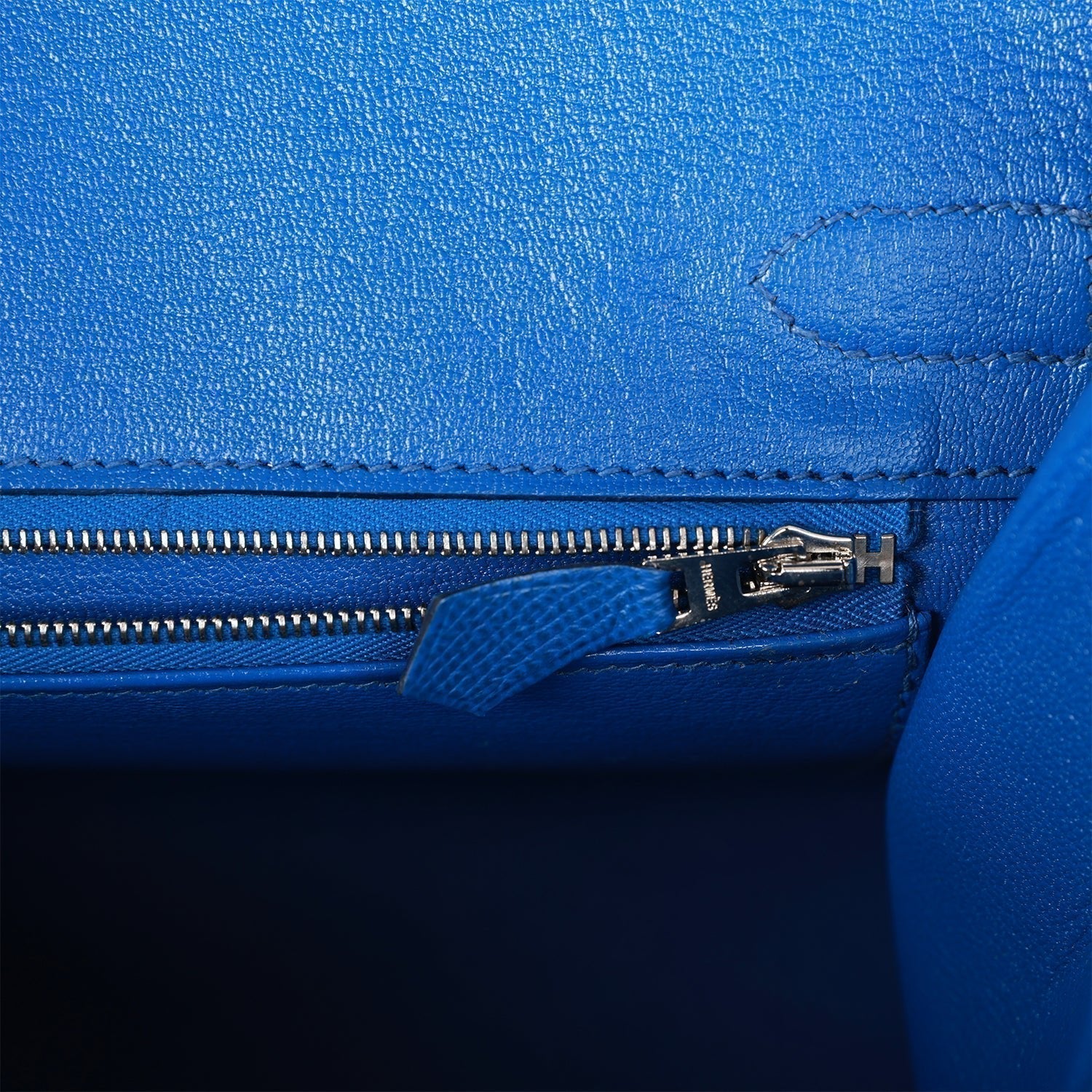Birkin Sellier 30 Bleu France Epsom Palladium Hardware Kilta bags