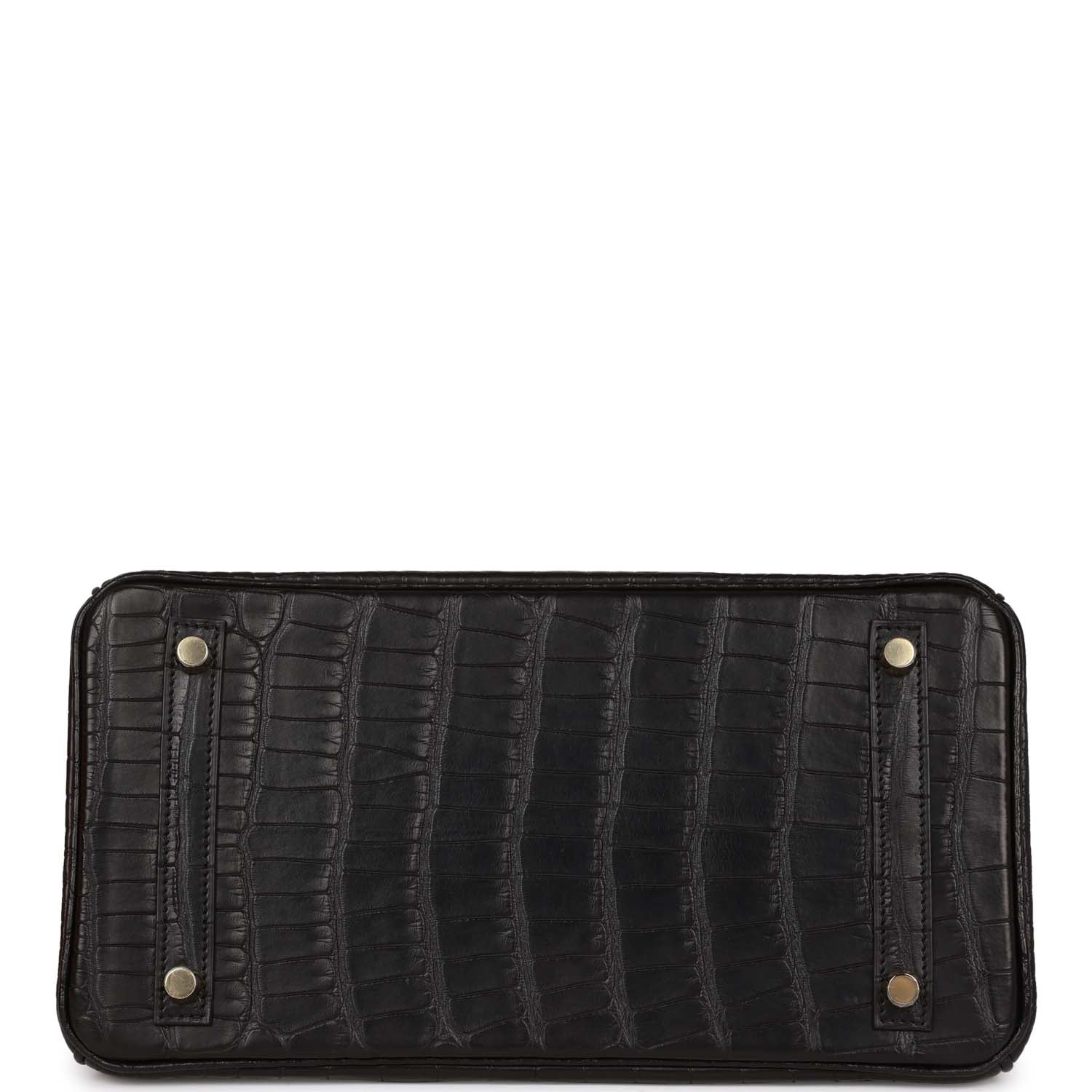 Birkin 30 Black Matte Alligator Gold Hardware.
