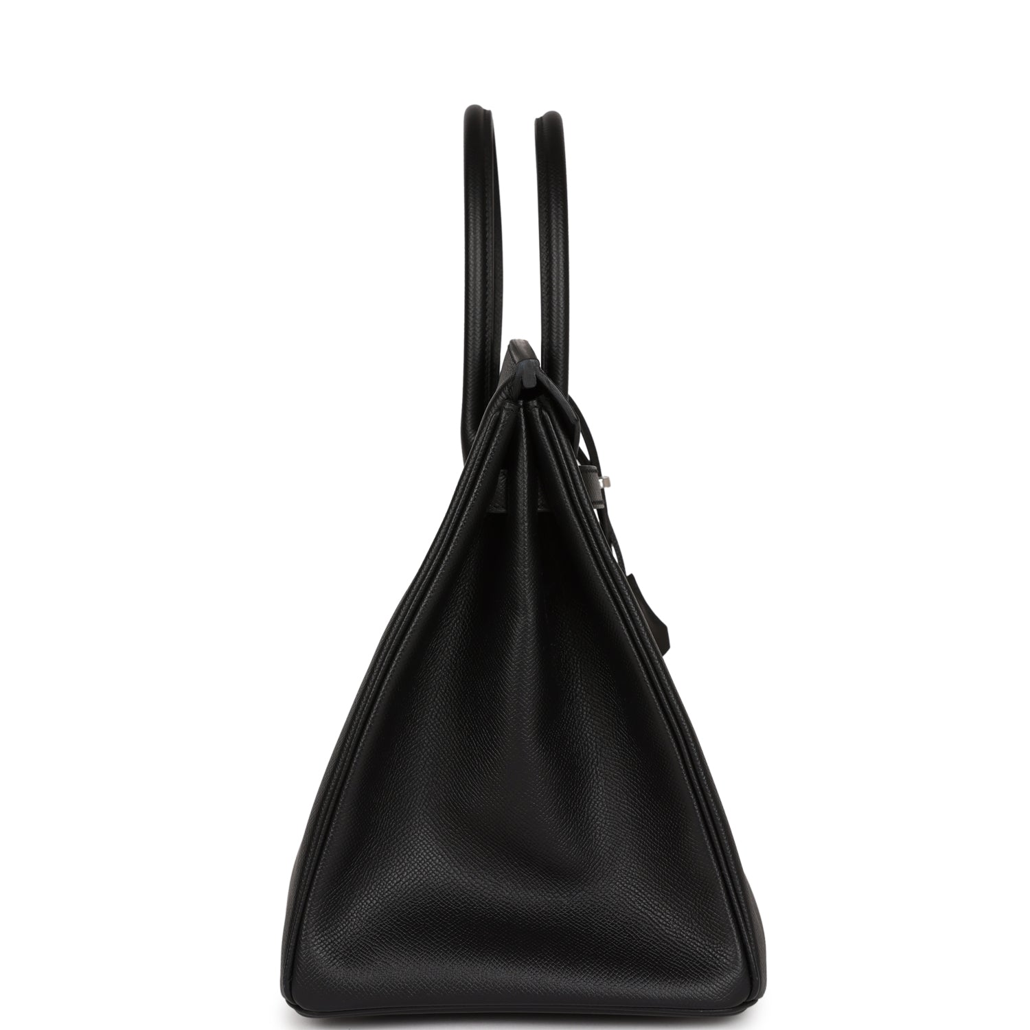 HRMS Birkin 35 Black Epsom Palladium Hardware.
