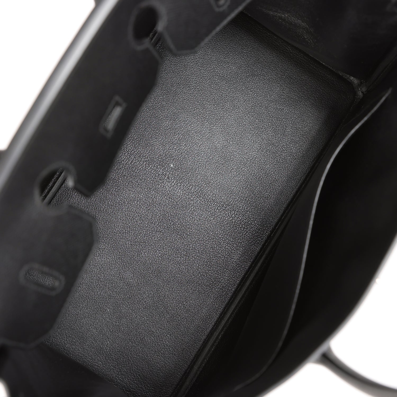 HRMS Birkin 35 Black Epsom Palladium Hardware.