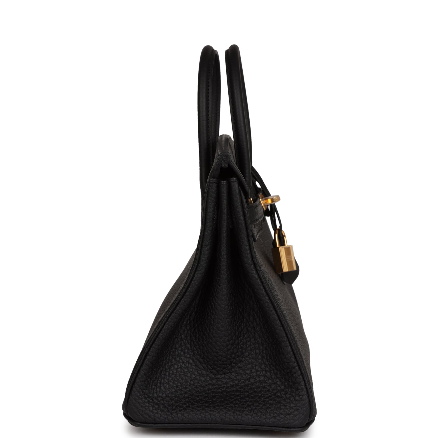 HRMS Birkin 25 Black Togo Gold Hardware.