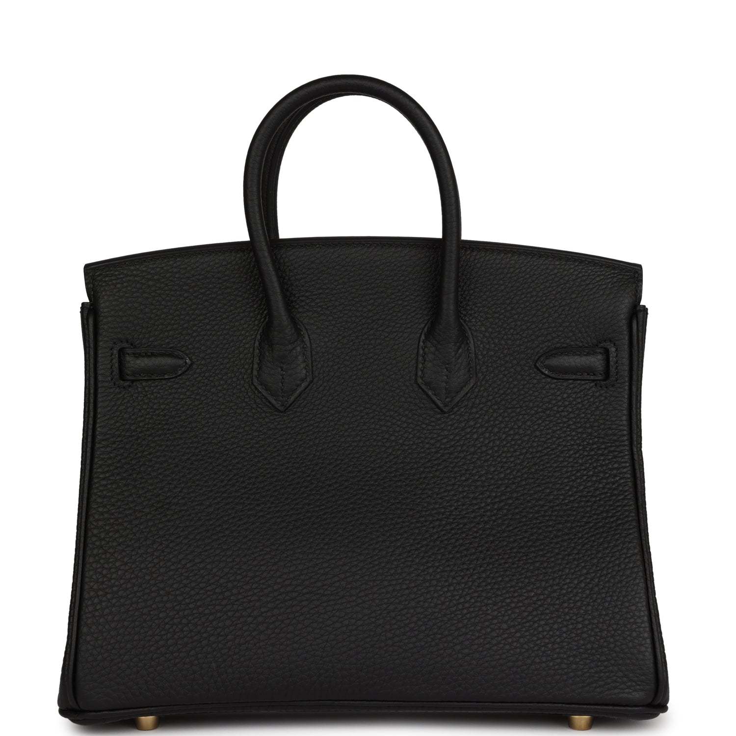 HRMS Birkin 25 Black Togo Gold Hardware.