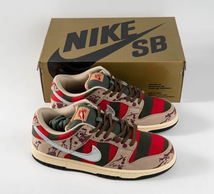 Custom SB Dunk Low “Freddy Krueger” sneakerland