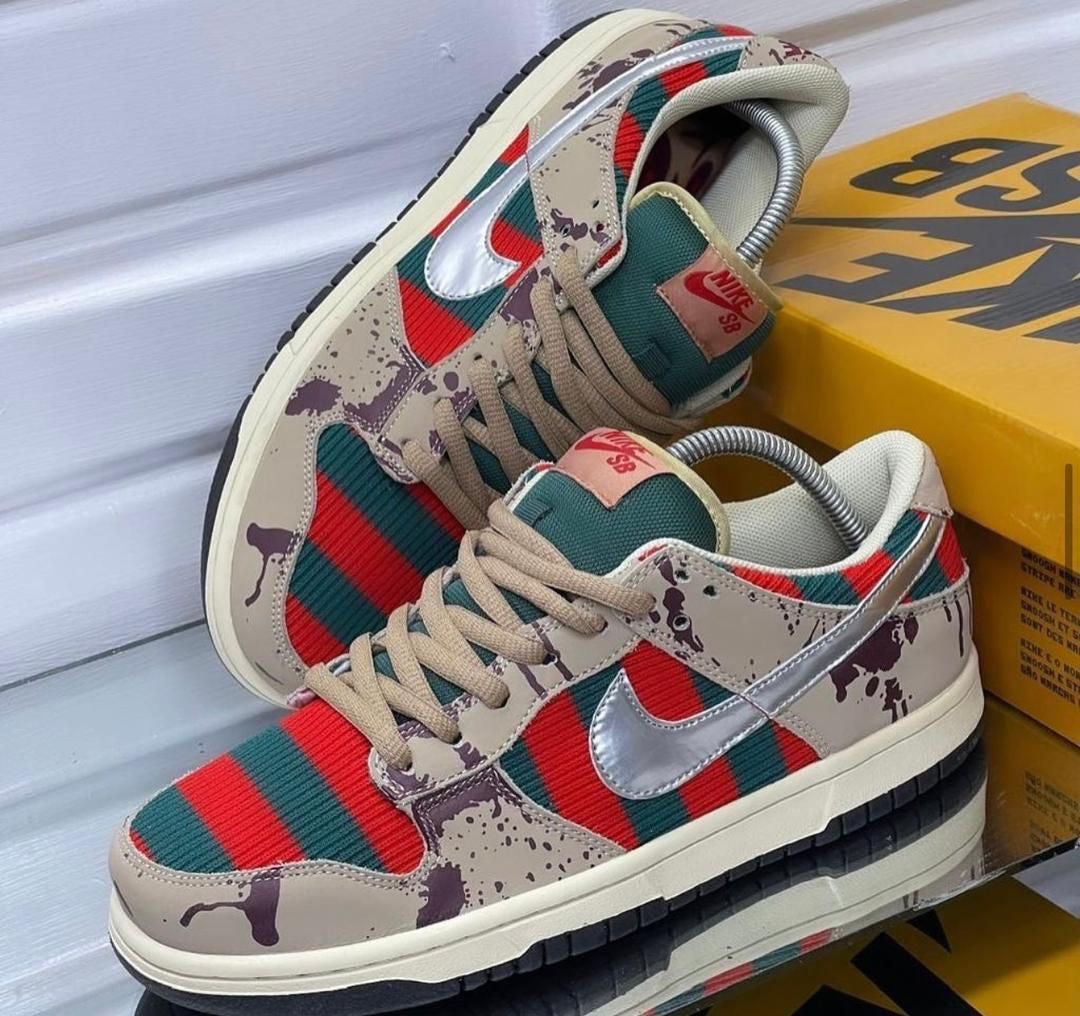 Custom SB Dunk Low “Freddy Krueger” sneakerland
