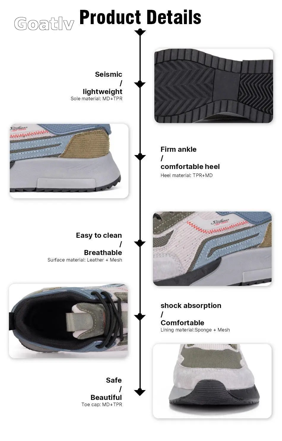 Mens streetwear shoes - Goatlv