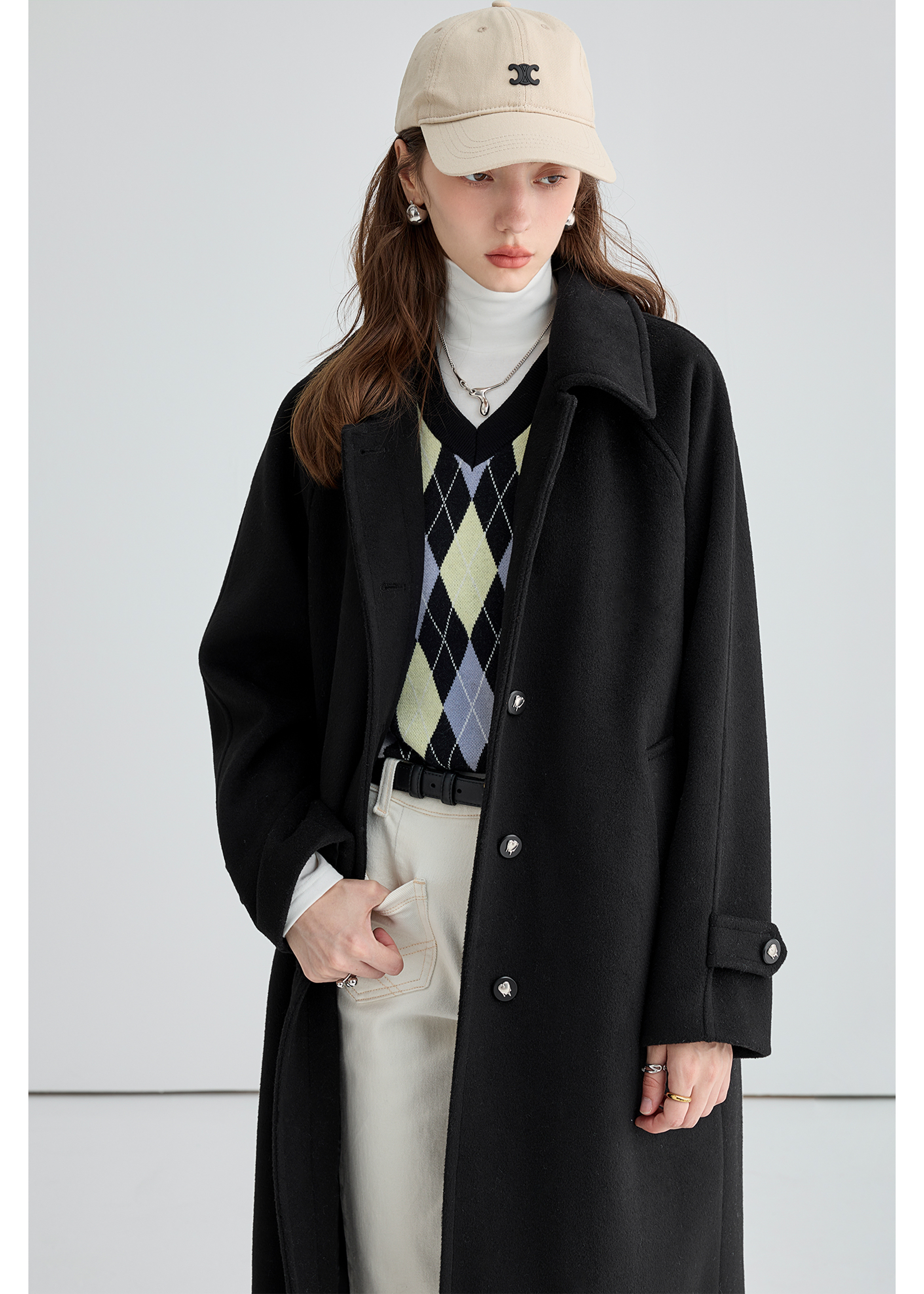 Winter Woolen Down Coat