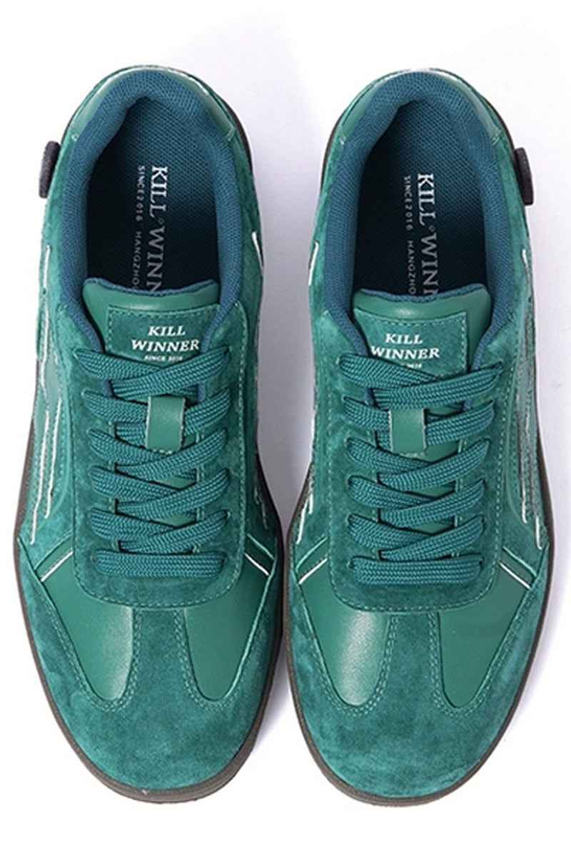 Suede Low-Top Sneakers Green