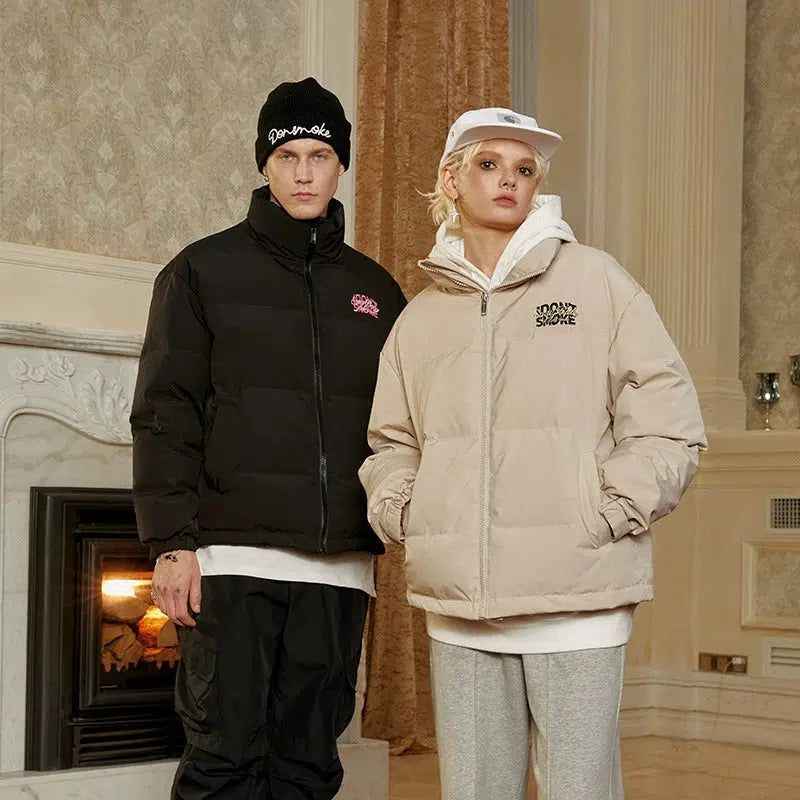 Zip-Up Winter Puffer Jacket