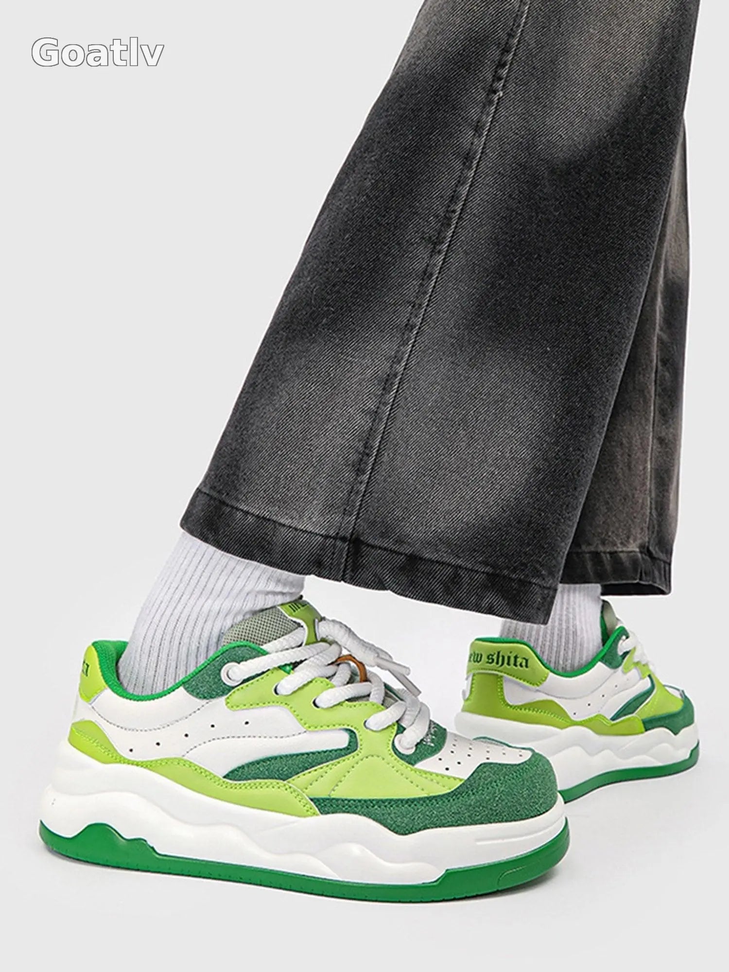 Panda Chunky Sole Sneakers - Goatlv