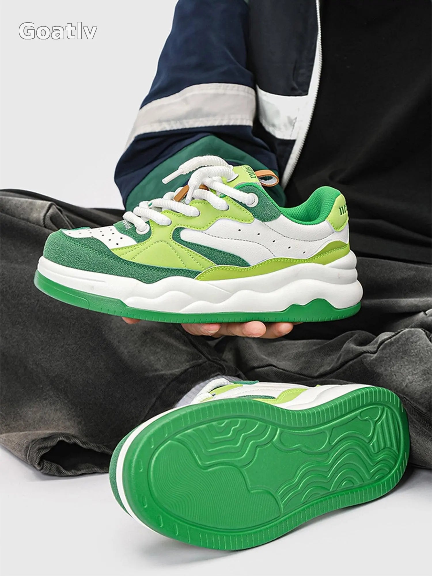 Panda Chunky Sole Sneakers - Goatlv