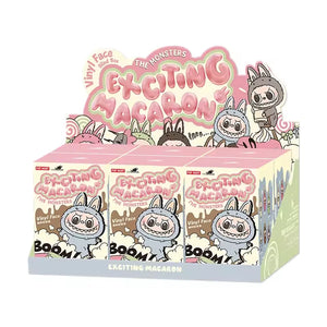 Labubu 17cm Heartbeat Macaron Face Series Blind Box - Handmade Mini Figure, Mystery Collectible Toy Surprise Gift - Goatlv