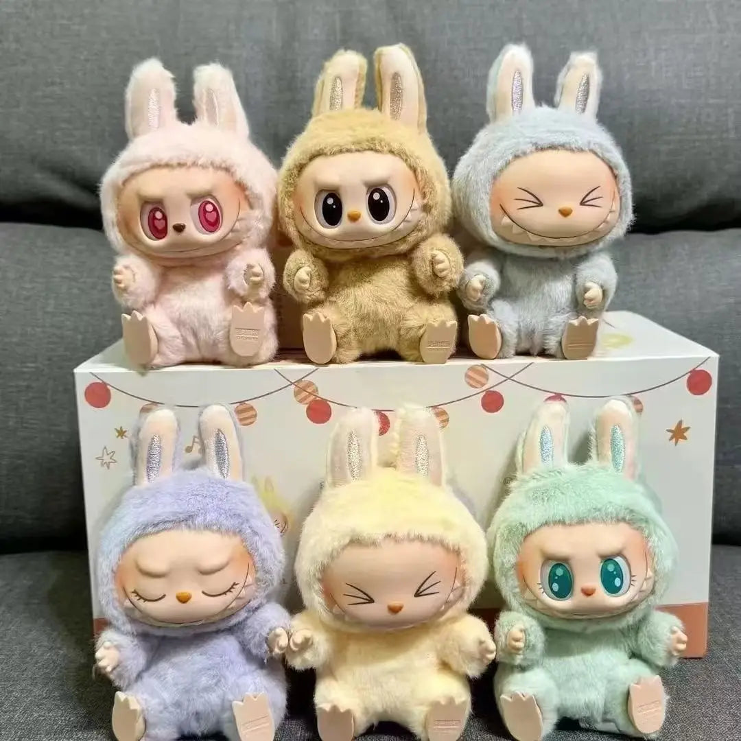 Blind Box Labub Heartbeat Macaron Enamel The Monsters Face Pvc Figurine Tabletop Ornament Kawaii Doll Kid Birthday Gift - Goatlv